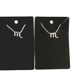 Zodiac  silver and Gold necklace